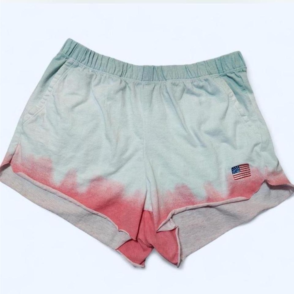 Mighty Fine Blue and Pink Athletic Shorts